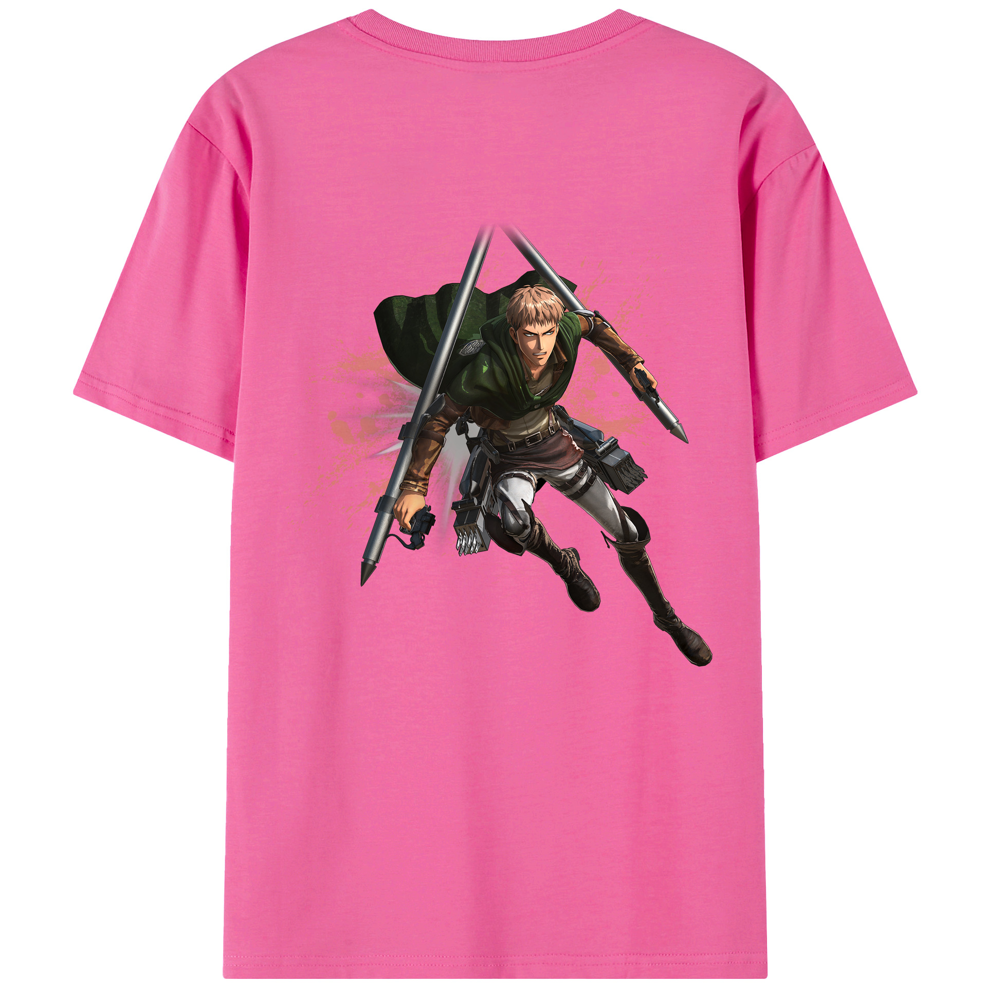 （画像用） 進撃の巨人 ジャン・キルシュタイン Attack on Titan Jean Kirstein レディース半袖Tシャツ(バックプリント)